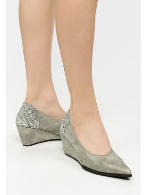 Raiza ezüst platform cipők