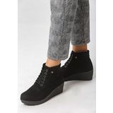 Bergamo fekete női platform cipő