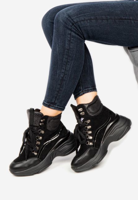 High-top jessica fekete női sneakers << lejárt 653526 48 fotója