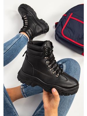 High-top zaragoza fekete női sneakers << lejárt 511543