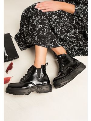Lavia fekete női platform cipő