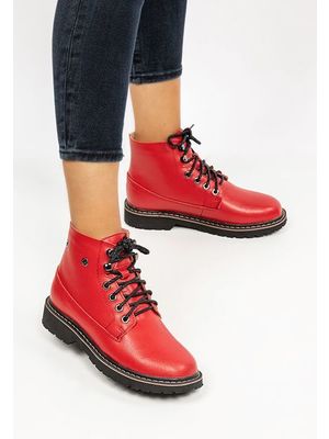 Litharia v1 piros női bőrbakancs << lejárt 650637