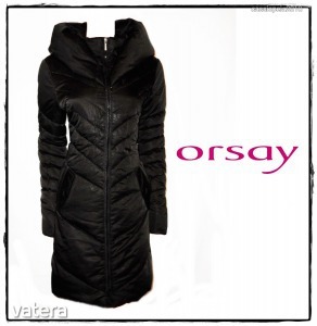 Csodás fekete steppelt meleg ORSAY pehely kabát (38-as, S-es) - 1 Ft-ról << lejárt 255253 44 fotója