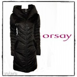 Csodás fekete steppelt meleg ORSAY pehely kabát (38-as, S-es) - 1 Ft-ról << lejárt 859498