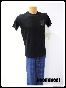 Fekete-kék, kockás alsós, pamut pizsama (M) << lejárt 2370946 21 fotója
