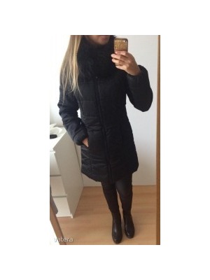 Fekete szőrmés elegáns Orsay kabát (S) << lejárt 91050