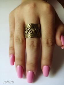 Aranyozott kézműves ezüst gyűrű << lejárt 531128 75 fotója