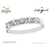 14K Gyémántsor Gyémánt Briliáns Gyűrű rendelésre << lejárt 140425