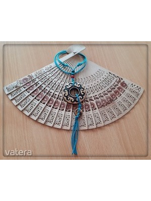 Handmade egyedi török kerámia ékszerek: kerek, orientális motívummal díszített nyaklánc << lejárt 991495