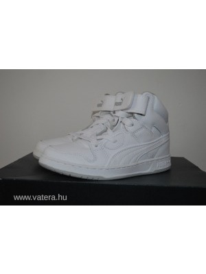 Új 35-ös fehér magasszárú bőr Puma cipő eladó! << lejárt 735771