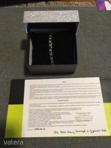 18 K Smaragd Gyémánt Fehér Arany Karkötő << lejárt 7518970 82 fotója