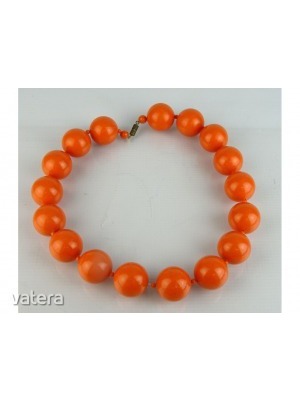0L399 Retro narancssárga női nyaklánc 50 cm << lejárt 580470