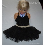 H&M táncruha tütüs szoknyás dressz fekete pántos tornadressz balett h.46cm 3-4év új << lejárt 712023