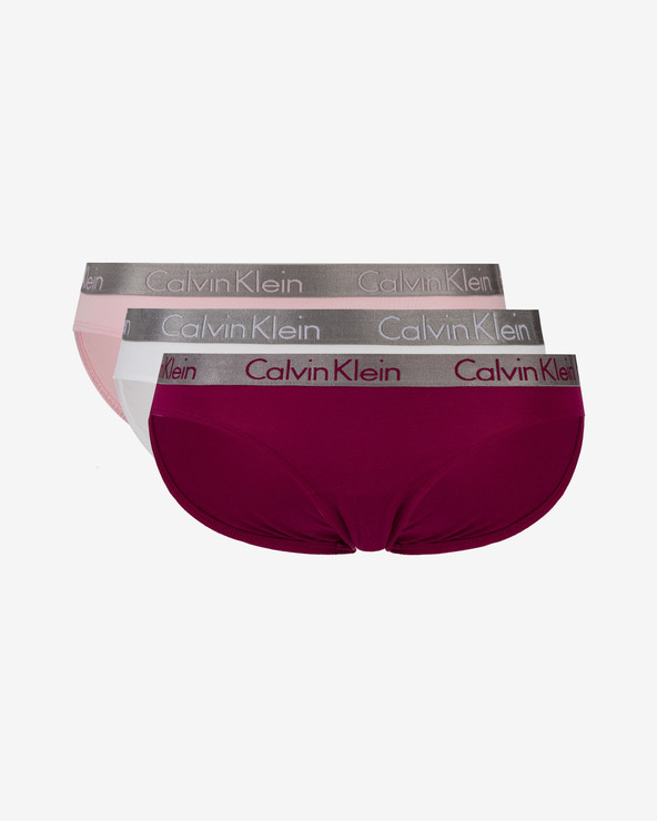 Calvin Klein 3 db-os Bugyi szett Piros Rózsaszín Fehér << lejárt 2270067 15 fotója