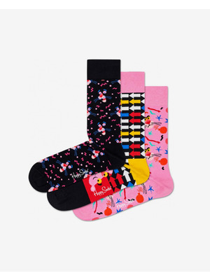 Happy Socks Pink Panther Zokni 3 pár Fekete Rózsaszín << lejárt 597194