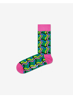 Happy Socks Squiggly Zokni Zöld Rózsaszín << lejárt 375600
