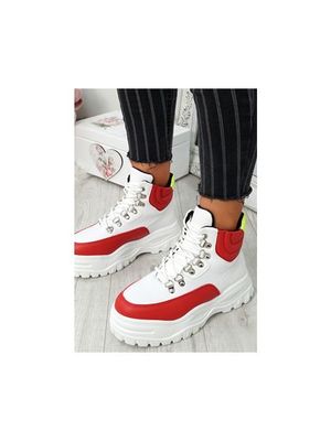 High-top emmen piros női sneakers << lejárt 412798