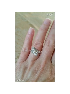 Ezüst markazitos gyűrű, 835-ös finomságú << lejárt 856966