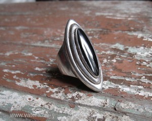 Extra nagy méretű, fekete köves ezüst gyűrű << lejárt 9159664 27 fotója