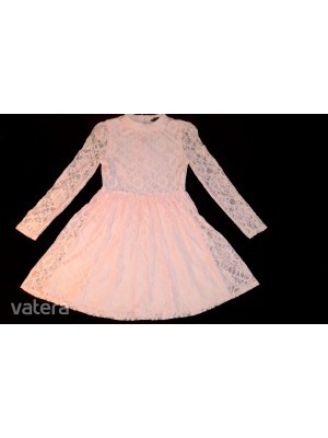 Candy Couture gyönyörű barack színű, virágos csipkés alkalmi ruha 134/140, szinte új << lejárt 427607