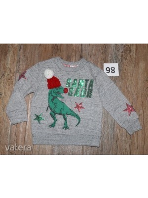 Karácsonyi 3D dínós pulóver - meleg pulóver dinoszarurusszal - 98 << lejárt 468412
