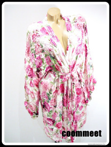 F&F pink virágos, könnyű, kimono köntös ~ÚJ~ (42) << lejárt 6750677 5 fotója