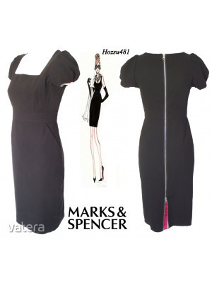 MARKS&SPENCER elegáns, egyedi fazonú fekete ruha, amire minden nőnek szüksége van 40-es! << lejárt 627624