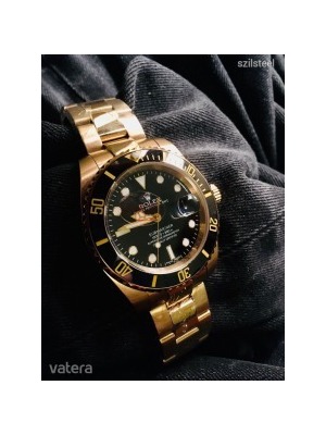 AAA Rolex Submariner Glidelock edt. 116618LN Ceramic Gold Automata repl. óra- ÚJ!! Készleten << lejárt 588920