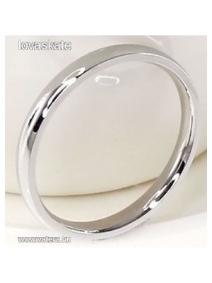 ESKÜVŐ - 4mm-es Fényes acél karikagyűrű ezüst színű 3&euro; << lejárt 425951