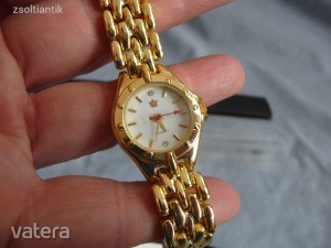 aranyozott fémszíjas női karóra óra nem márkás új tokjában becsapós árcédulával << lejárt 4232003 60 fotója