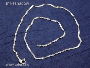 Női ezüst lánc, nyaklánc, csavart minta, 45 cm << lejárt 1999165 10 fotója
