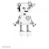 Eredeti Pandora Bella robot 797141EN160 ezüst charm, számlás << lejárt 184490