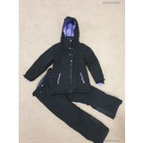 H&M fekete lányka téli kabát+nadrág 134-es 8-9 éves << lejárt 26757