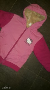 Hello Kitty átmeneti őszi tavaszi kabát pihe puha meleg bélelt bundás 122-es dzseki << lejárt 9049571 70 fotója