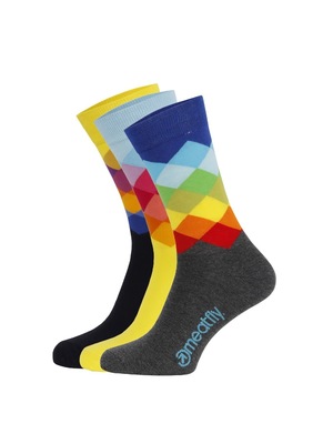 Meatfly Pixel színes zokni