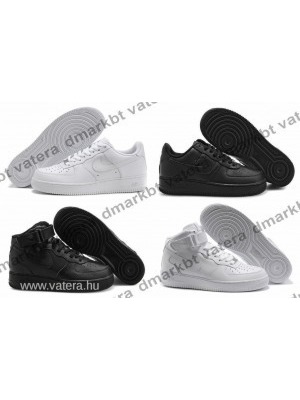 Nike Air Force One 1 férfi női cipő fehér fekete low mid magasszárú alacsonyszárú AF1 Garancia << lejárt 300488