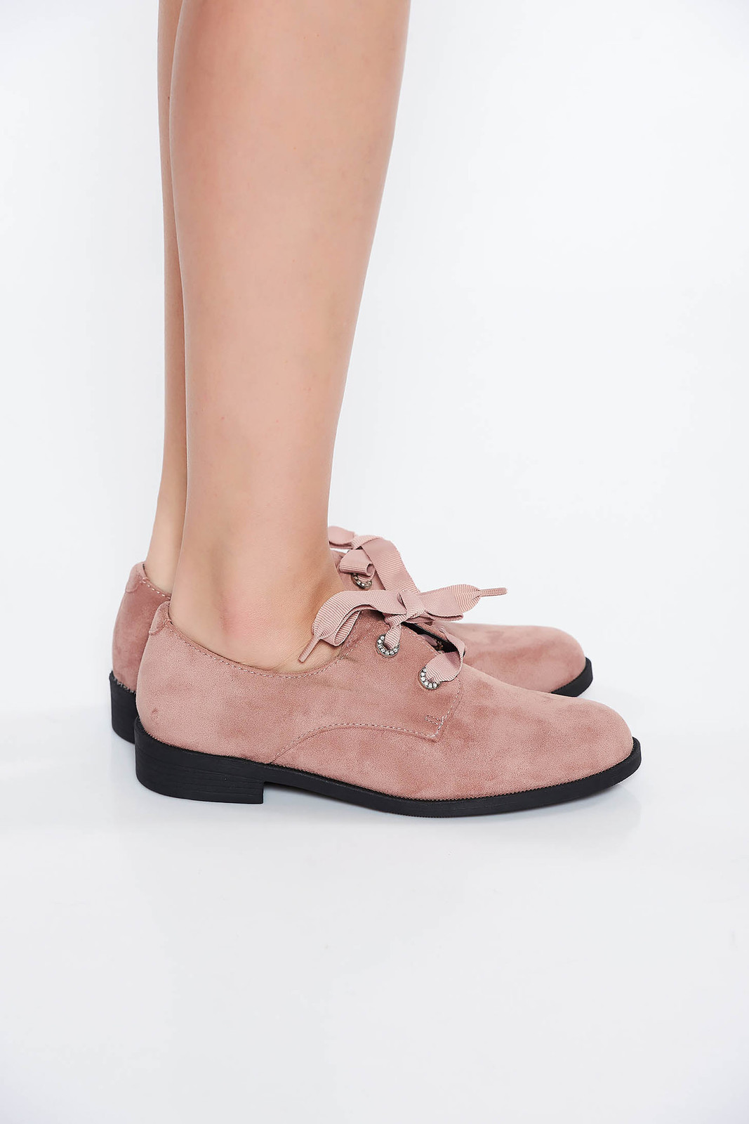 Világos rózsaszín cipő casual műbőr a talp nagyon könnyű fűzővel köthető meg << lejárt 4427091 42 fotója