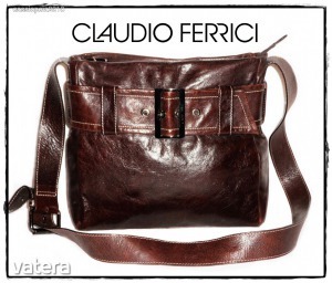 Gyönyörű, valódi bőr mahagóni CLAUDIO FERRICI táska - 1 Ft-ról << lejárt 5846796 67 fotója
