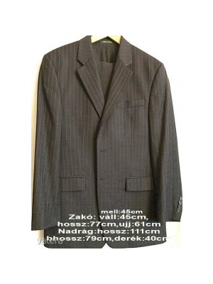 RALPH LAUREN eredeti "M"-s szürke halszállka mintás szinű öltöny 1,-Ft ról << lejárt 842267
