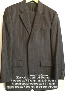 RALPH LAUREN eredeti "M"-s szürke halszállka mintás szinű öltöny 1,-Ft ról << lejárt 5739742 20 fotója