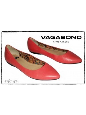 Gyönyörű korall szín, valódi bőr VAGABOND balerina cipő (36-os) - 1 Ft-ról << lejárt 480743