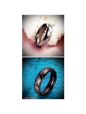 A Gyűrűk Ura Egy gyűrű One Ring ezüst fekete színű << lejárt 446603