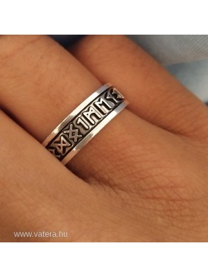 1x Férfi viking gyűrű egyedi mintás gyűrű bizsu ékszer kiegészítő << lejárt 471260