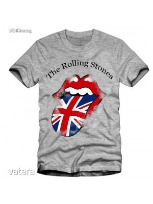 Rolling Stones fiú rövid ujjú póló, világosszürke << lejárt 747064