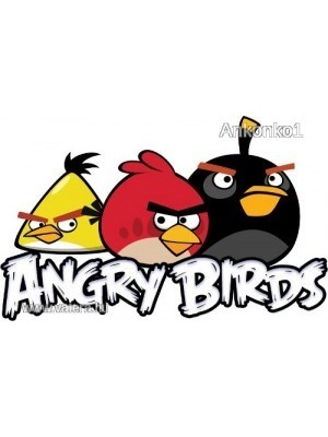 Angry Birds (5) jó minőségű vasalható matrica bármilyen színre felvasalható << lejárt 357793