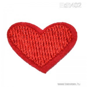 ruhára VASALHATÓ folt rávasaló felvarró piros szív szivecske 20x25 mm << lejárt 1857132 38 fotója