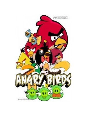 Angry Birds (1) jó minőségű vasalható matrica bármilyen színre felvasalható << lejárt 943848