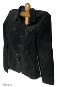 Van den Hoogen valódi velúr bőr fekete bőr dzseki bőrkabát blézer kabát 42/44 d48 h64  << lejárt 4933849 11 fotója