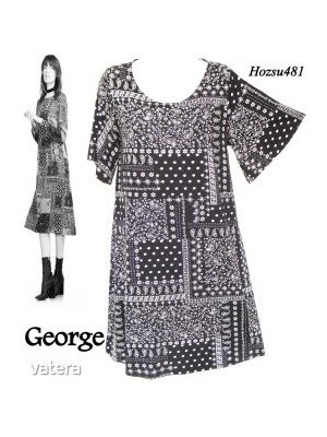 GEORGE patchwork mintás ruha 44-es 1Ft! << lejárt 246246