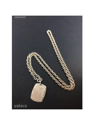 Ezüst nyaklánc medállal - 835-ös ezüst lánc --- stilizált " Bika " medállal! << lejárt 576504